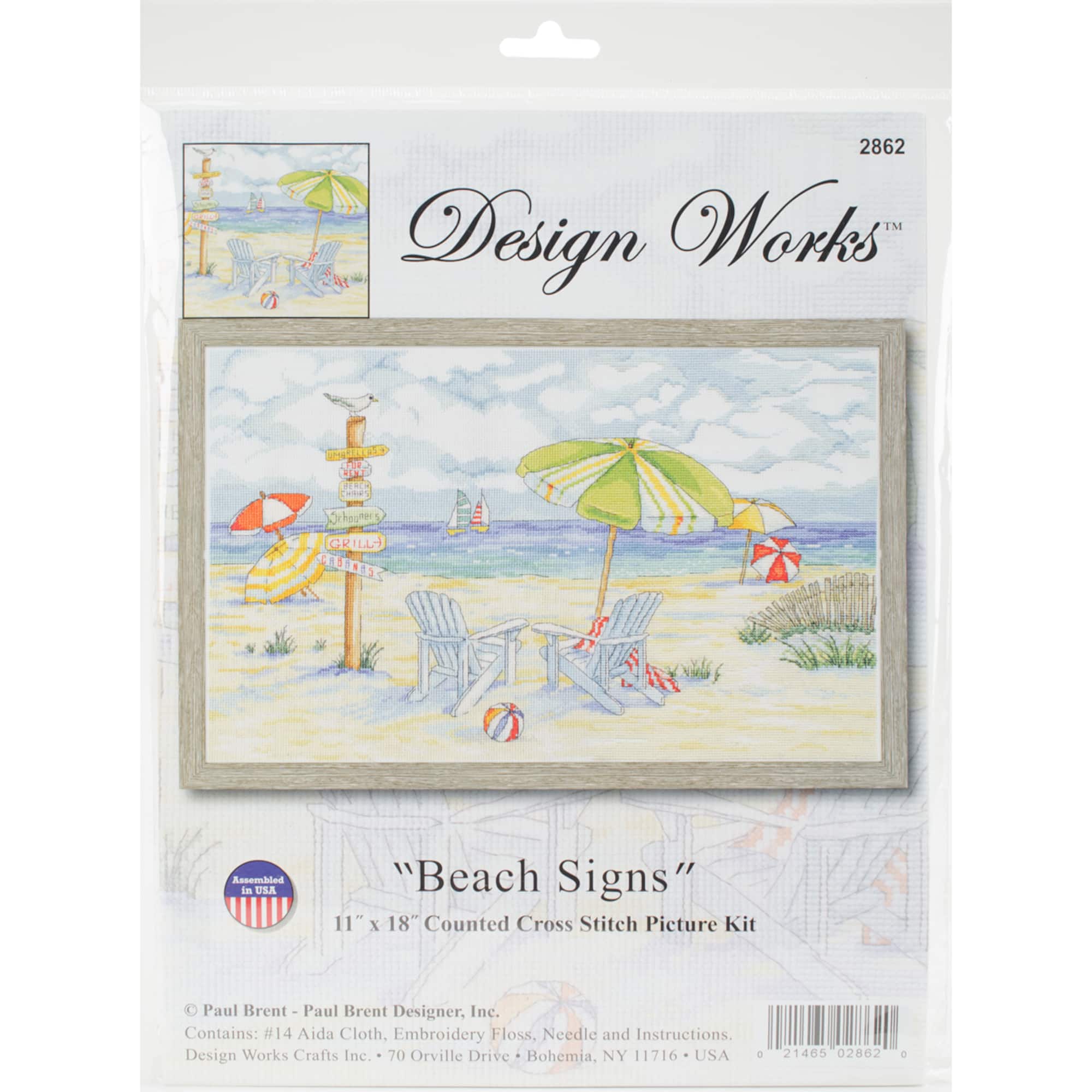 Design Works™ Beach Signs Counted Cross Stitch Kit